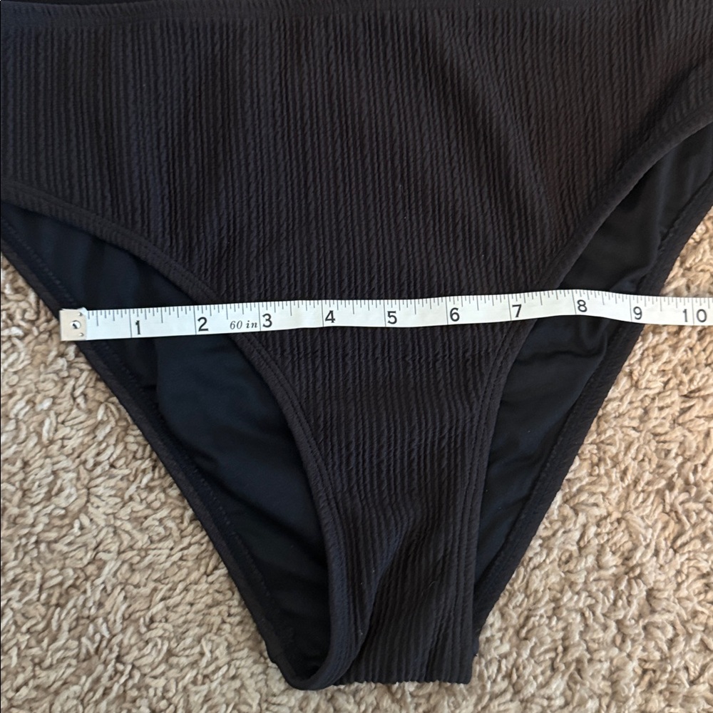 Cupshe Chocolate Brown Ribbed Bikini size S NWT - Picture 5 of 8